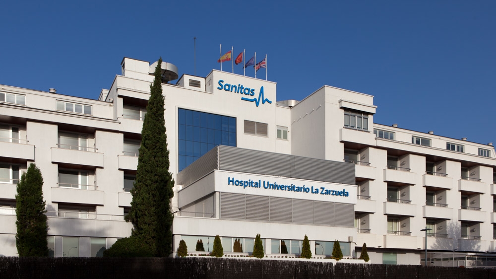Hospital Universitario Sanitas La Zarzuela, exterior.