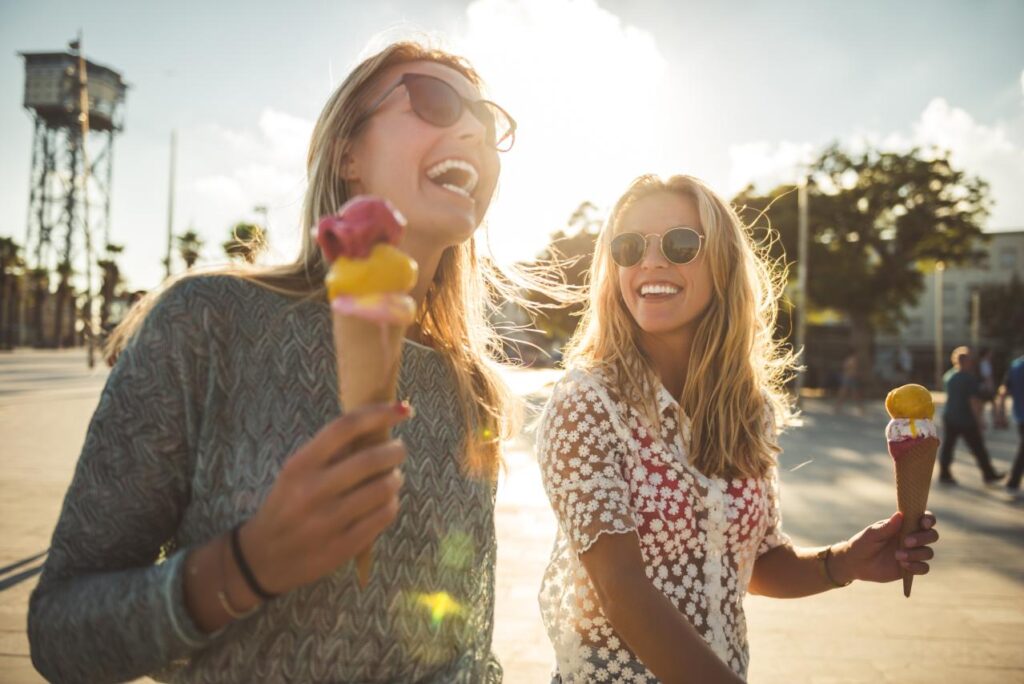 verano helado sonrisa
